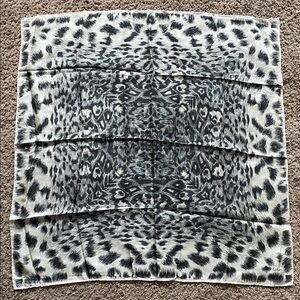 Echo Silk Scarf in Black and Gray 100% pure silk